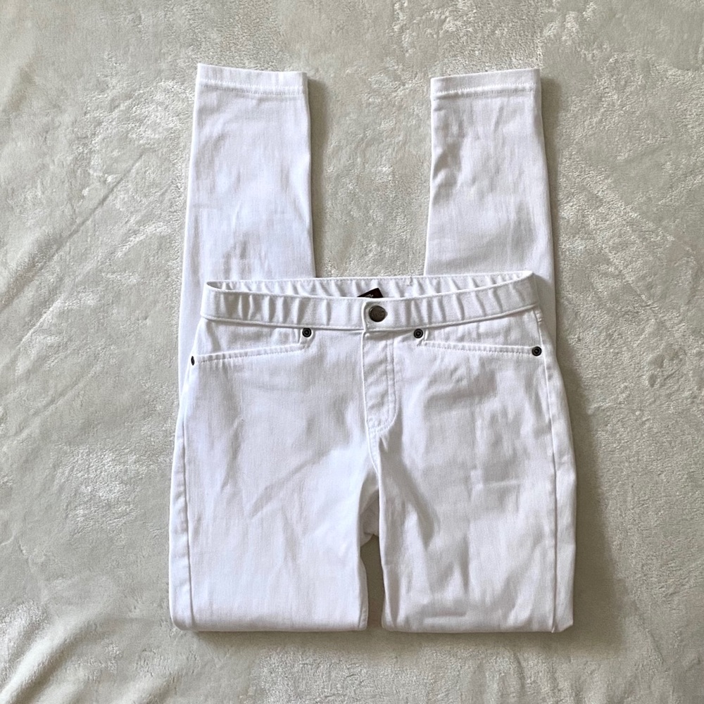 HUE White Pull On Jeggings XS